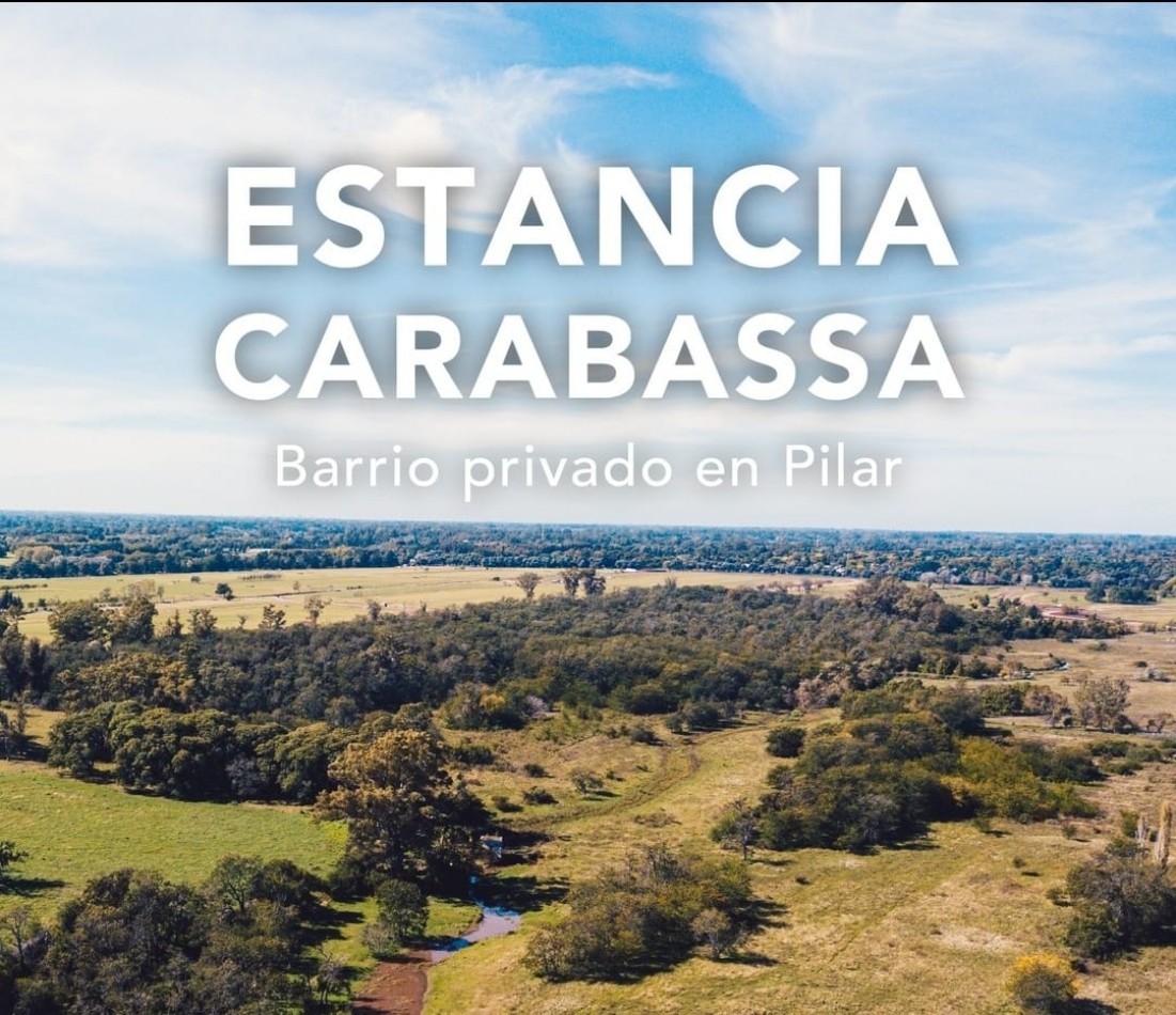 Exclusivo Lote En Pilar Estancia Carabassa 830m2